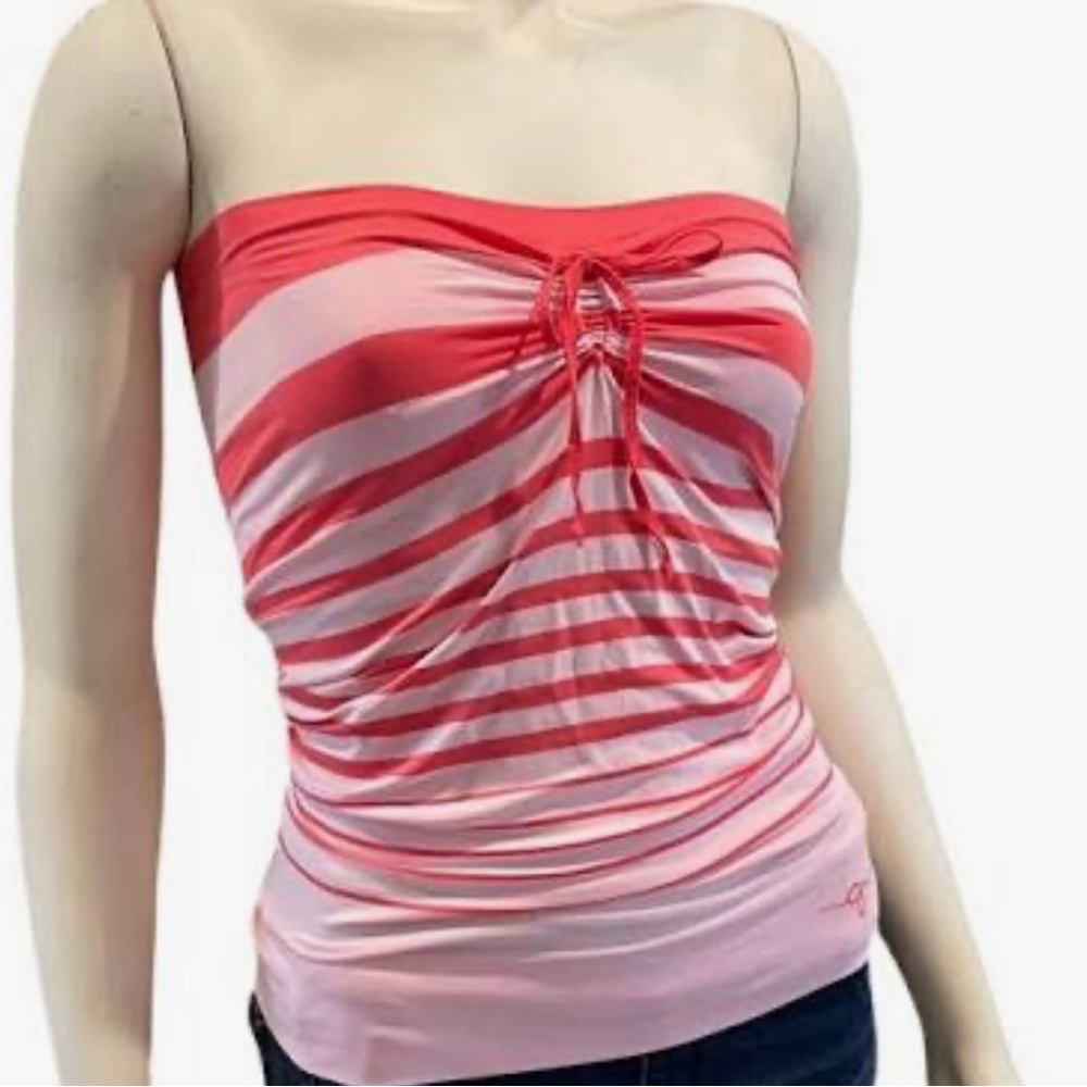 Y2k Guess stripes tube top